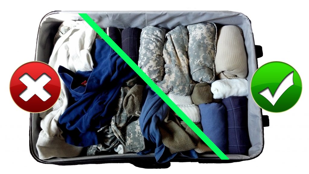 Как упаковать вещи, чтобы их больше влезло в чемодан
