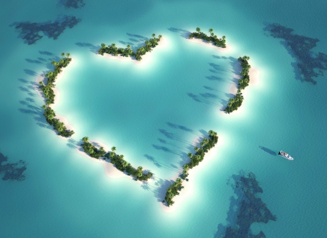 Романтический мир: удивительные места на Земле в форме сердца